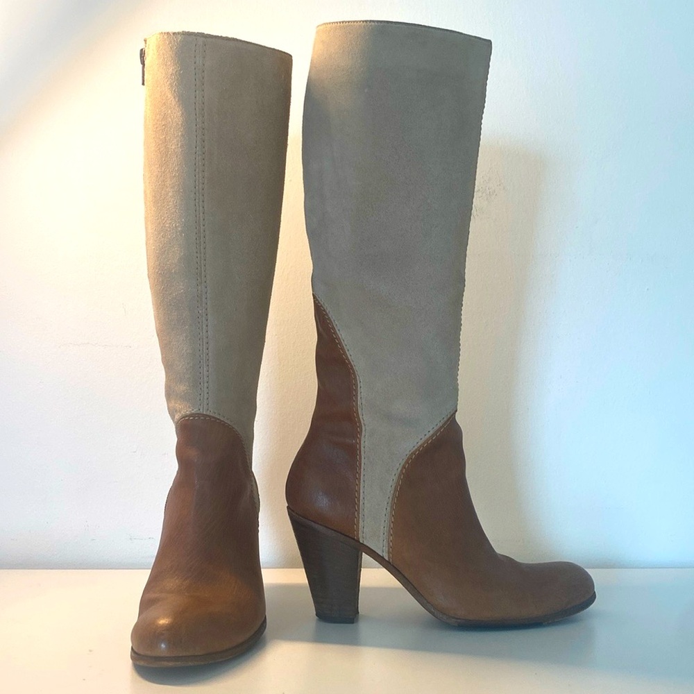 MoMa Italian brown leather suede Boots